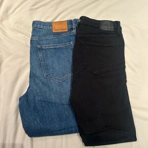 2 pairs of Denim Forum Jeans size 31 Arlo inseam 28 Nico inseam 26